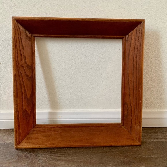 Vintage Mid. Century Oak Wood Frame 16/16” - Picture 14 of 14